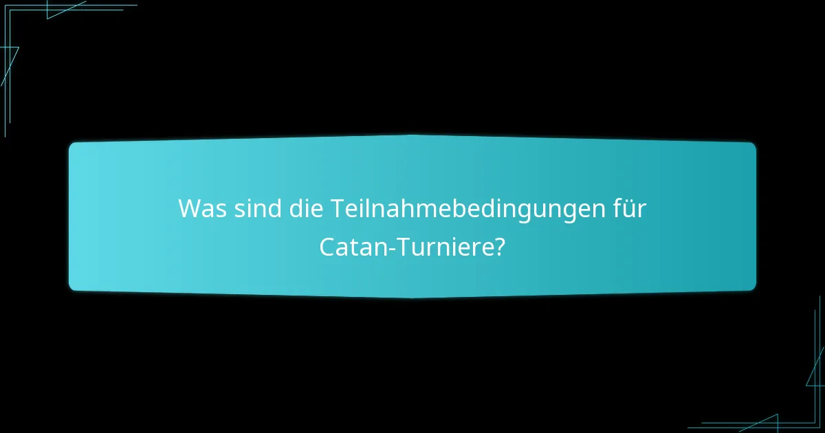 Wie ist das Eventmanagement für Catan-Turniere strukturiert?