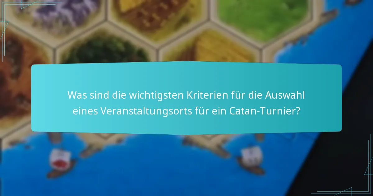 Welche Ausrüstung wird für ein erfolgreiches Catan-Turnier benötigt?