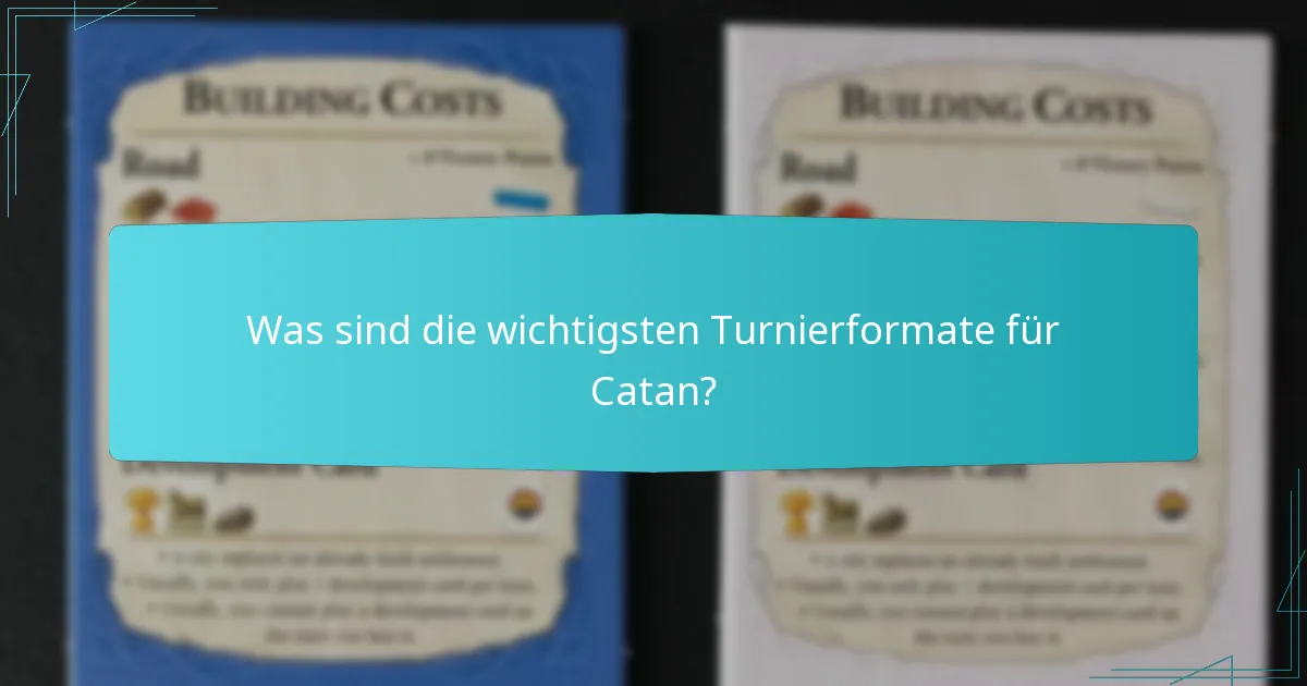 Wie beeinflussen Turnierformate das Gameplay?