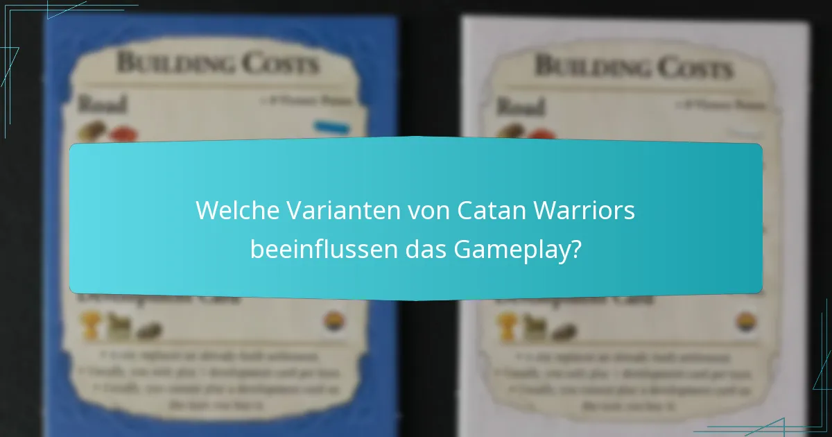 Was sind die häufigsten Fehler im Gameplay von Catan Warriors?