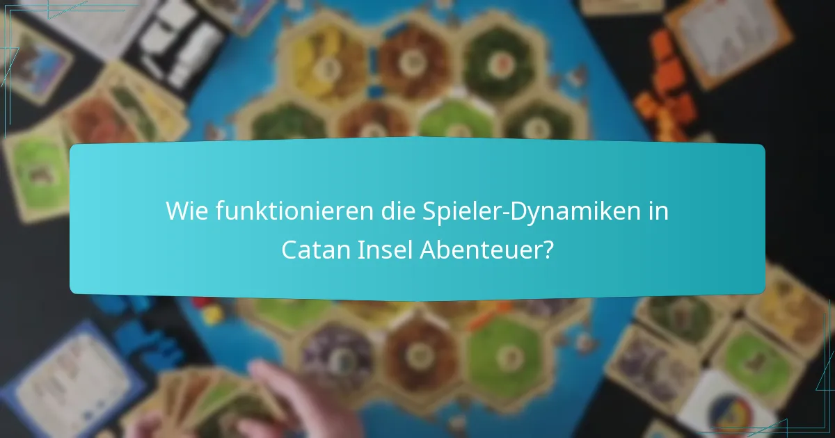 Wie funktionieren die Spieler-Dynamiken in Catan Insel Abenteuer?